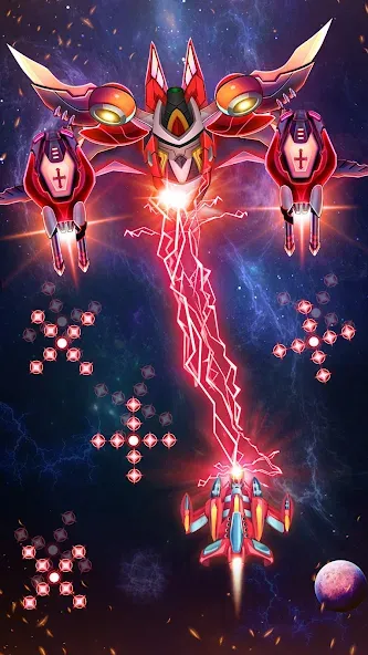 Скачать мод Galaxy Attack - Alien Shooter — Безлимитные монеты и жизни — скриншот 4