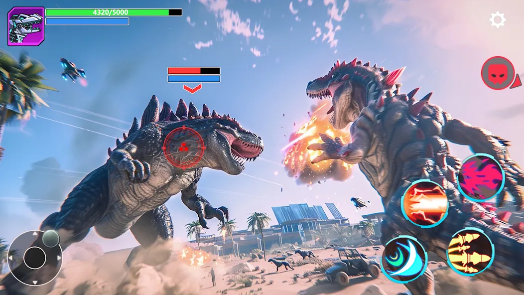 Скачать Mech War: Jurassic Dinosaur последней версии — Безлимитные деньги и мощные мехи — скриншот 1 Скачать Mech War: Jurassic Dinosaur последней версии — Безлимитные деньги и мощные мехи — скриншот 1