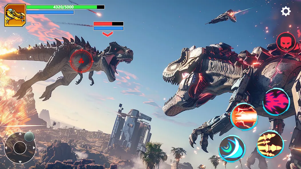 Скачать Mech War: Jurassic Dinosaur последней версии — Безлимитные деньги и мощные мехи — скриншот 2 Скачать Mech War: Jurassic Dinosaur последней версии — Безлимитные деньги и мощные мехи — скриншот 2