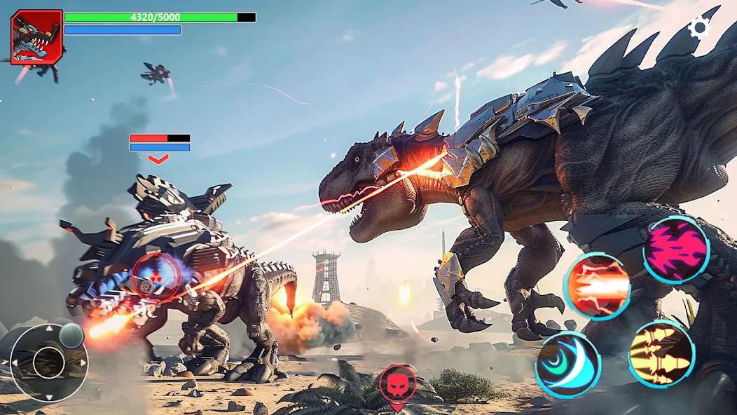 Скачать Mech War: Jurassic Dinosaur последней версии — Безлимитные деньги и мощные мехи — скриншот 3 Скачать Mech War: Jurassic Dinosaur последней версии — Безлимитные деньги и мощные мехи — скриншот 3