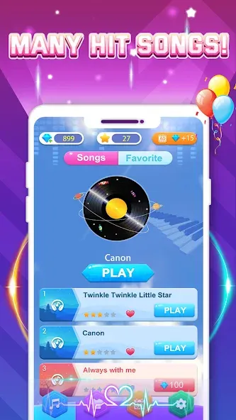 Скачать мод Piano Game: Classic Music Song — Разблокированы все песни и уровни — скриншот 5