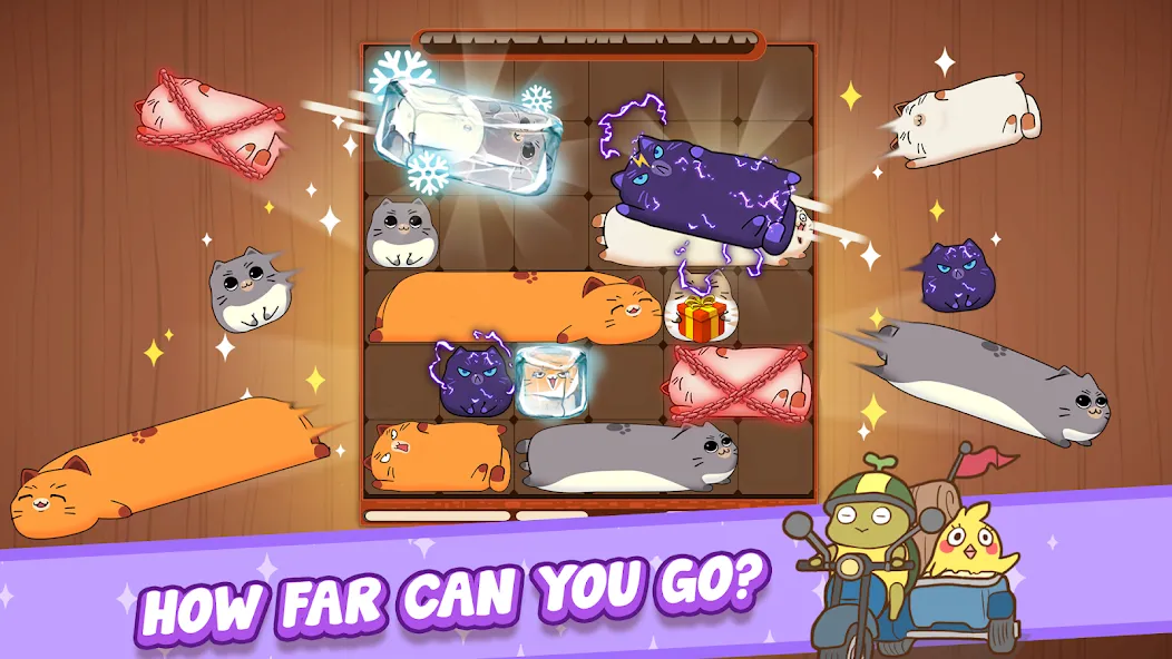 Haru Cats: Cute Sliding Puzzle MOD APK скачать на Андроид — Милые котики и все уровни — скриншот 3