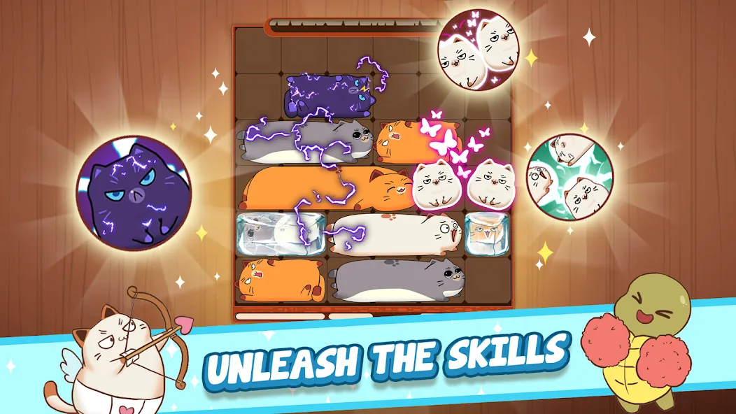 Haru Cats: Cute Sliding Puzzle MOD APK скачать на Андроид — Милые котики и все уровни — скриншот 4