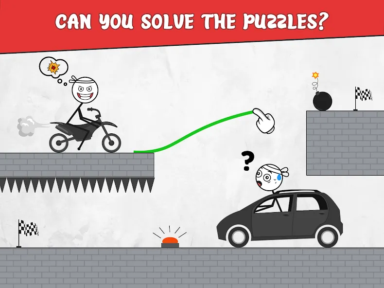 Draw Bridge: Puzzle Games на телефон — скачать мод: Без рекламы и открыты все уровни — скриншот 2