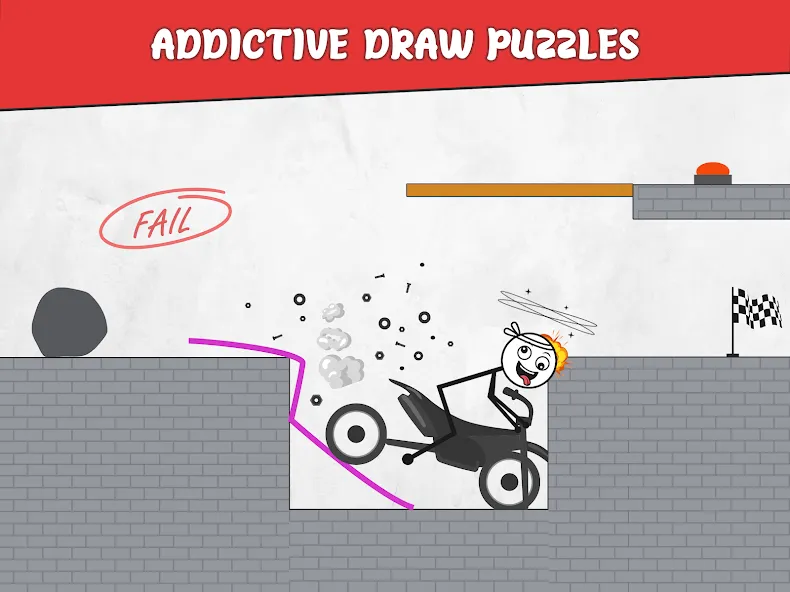 Draw Bridge: Puzzle Games на телефон — скачать мод: Без рекламы и открыты все уровни — скриншот 3