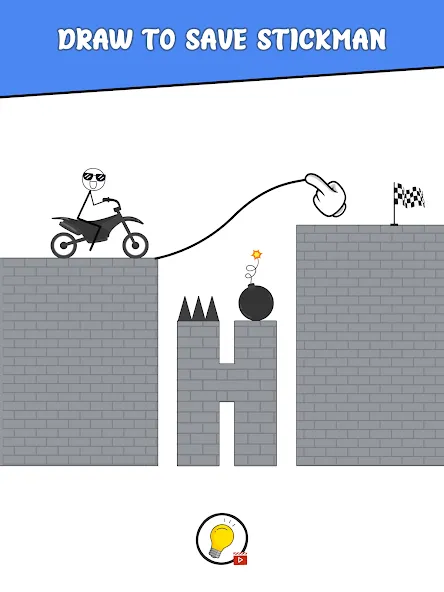 Draw Bridge: Puzzle Games на телефон — скачать мод: Без рекламы и открыты все уровни — скриншот 4