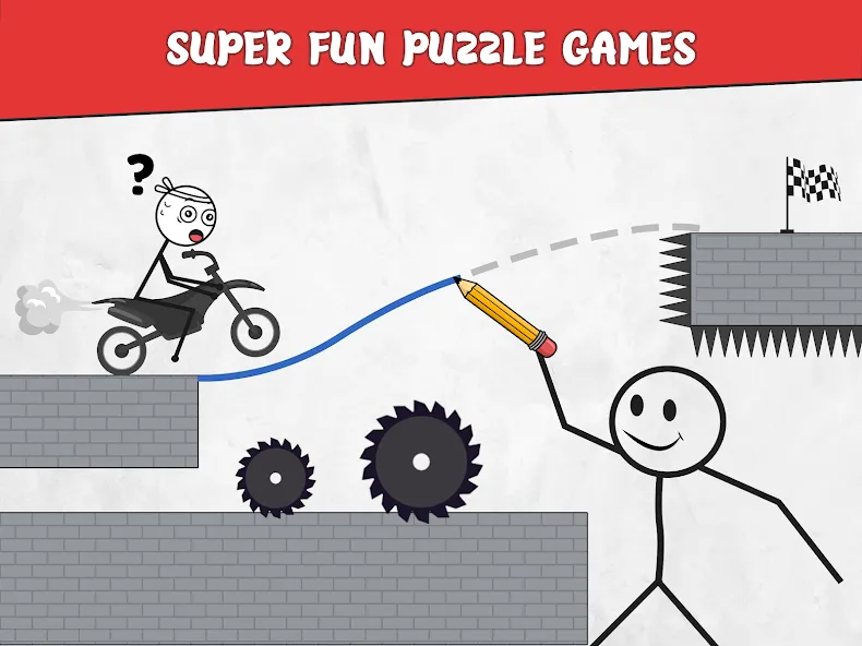 Draw Bridge: Puzzle Games на телефон — скачать мод: Без рекламы и открыты все уровни — скриншот 5