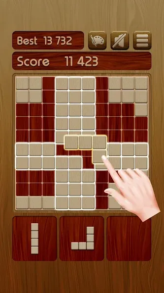 Woody Block Puzzle ® бесплатно на Андроид — мод: Без рекламы и много подсказок — скриншот 1 Woody Block Puzzle ® бесплатно на Андроид — мод: Без рекламы и много подсказок — скриншот 1