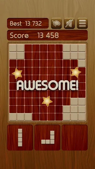 Woody Block Puzzle ® бесплатно на Андроид — мод: Без рекламы и много подсказок — скриншот 3 Woody Block Puzzle ® бесплатно на Андроид — мод: Без рекламы и много подсказок — скриншот 3