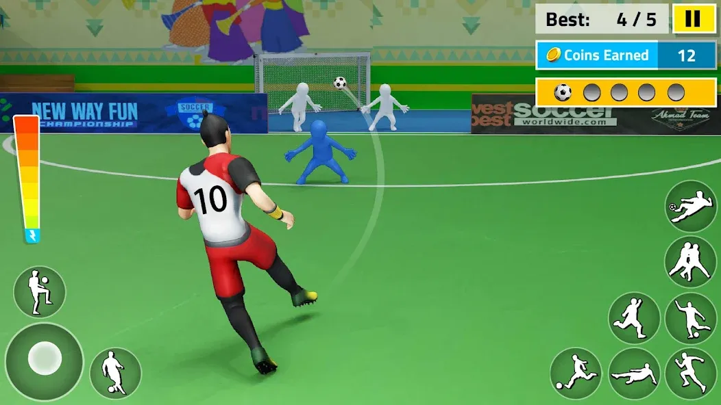 Indoor Futsal: Football Games — взломанная версия, Безлимитные деньги и все команды открыты — скриншот 4