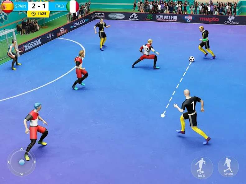 Indoor Futsal: Football Games — взломанная версия, Безлимитные деньги и все команды открыты — скриншот 5