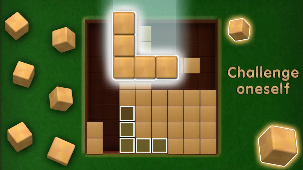 Скачать мод Wooden Cube Block Puzzle — Без рекламы и бесконечные подсказки — скриншот 3 Скачать мод Wooden Cube Block Puzzle — Без рекламы и бесконечные подсказки — скриншот 3