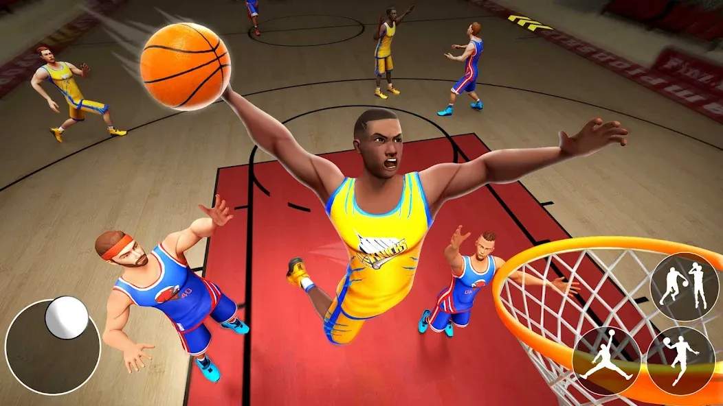 Dunk Smash: Basketball Games MOD APK скачать на Андроид — Безлимитные деньги и энергия — скриншот 1