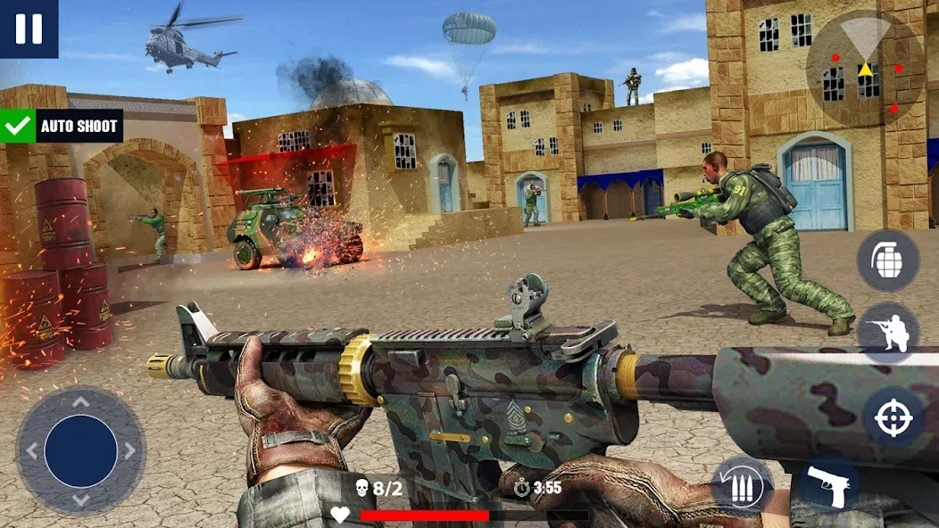 Скачать War Zone: Gun Shooting Games — Безлимитные патроны и мощное оружие — скриншот 3 Скачать War Zone: Gun Shooting Games — Безлимитные патроны и мощное оружие — скриншот 3