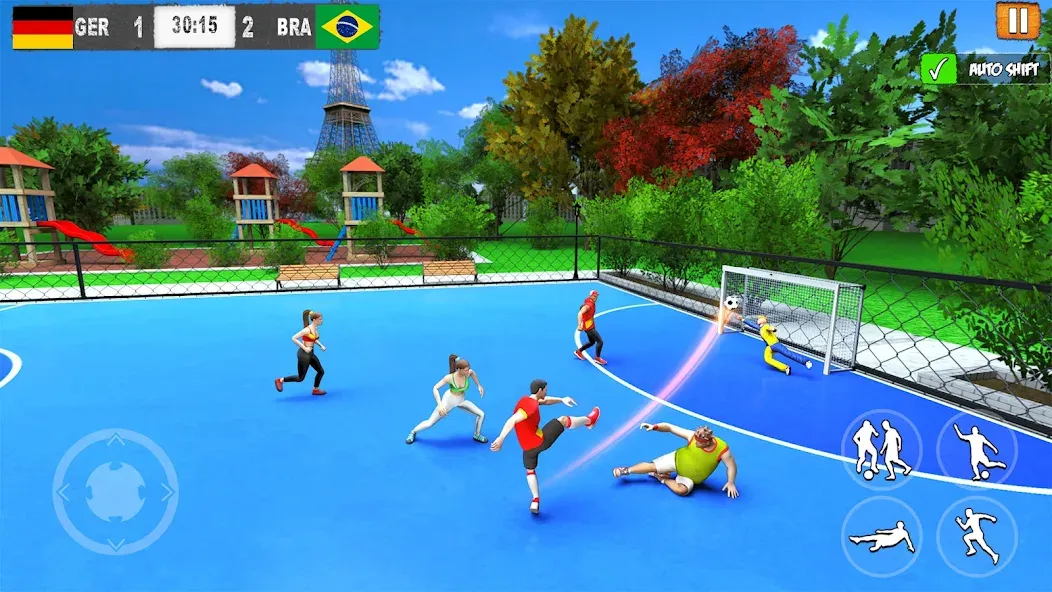 Street Football: Futsal Games на телефон — скачать мод: Безлимитные деньги и энергия — скриншот 1