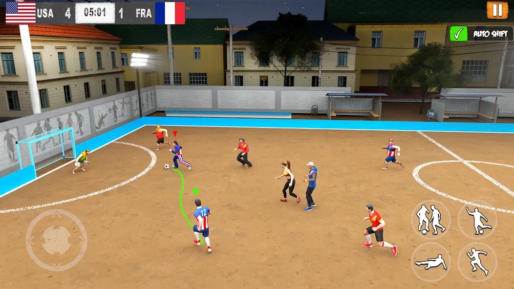 Street Football: Futsal Games на телефон — скачать мод: Безлимитные деньги и энергия — скриншот 3