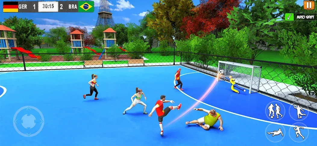 Street Football: Futsal Games на телефон — скачать мод: Безлимитные деньги и энергия — скриншот 5
