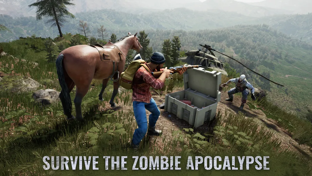 Скачать Days After: Survival games последней версии — Много ресурсов и оружия — скриншот 1