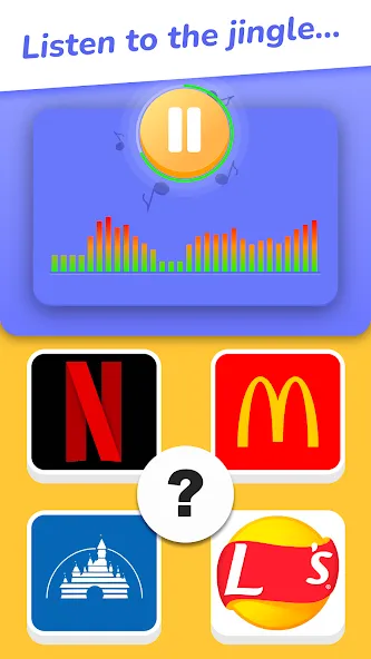 Мод Jingle Quiz: logo music trivia — Безлимитные подсказки и монеты, скачать APK — скриншот 1