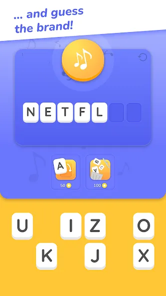 Мод Jingle Quiz: logo music trivia — Безлимитные подсказки и монеты, скачать APK — скриншот 2