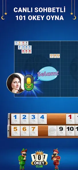 101 Okey Club: Play 101 Plus — последняя версия с модом (Безлимитные монеты и подсказки) — скриншот 1 101 Okey Club: Play 101 Plus — последняя версия с модом (Безлимитные монеты и подсказки) — скриншот 1