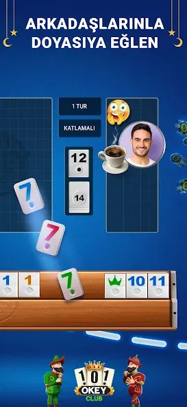 101 Okey Club: Play 101 Plus — последняя версия с модом (Безлимитные монеты и подсказки) — скриншот 2 101 Okey Club: Play 101 Plus — последняя версия с модом (Безлимитные монеты и подсказки) — скриншот 2