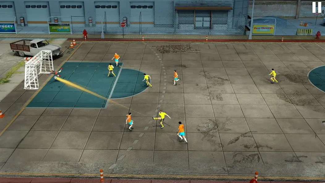 Street Football Kick Games мод на Андроид: Безлимитные деньги и энергия — скриншот 1 Street Football Kick Games мод на Андроид: Безлимитные деньги и энергия — скриншот 1