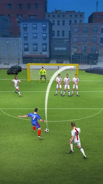 Street Football Kick Games мод на Андроид: Безлимитные деньги и энергия — скриншот 2 Street Football Kick Games мод на Андроид: Безлимитные деньги и энергия — скриншот 2