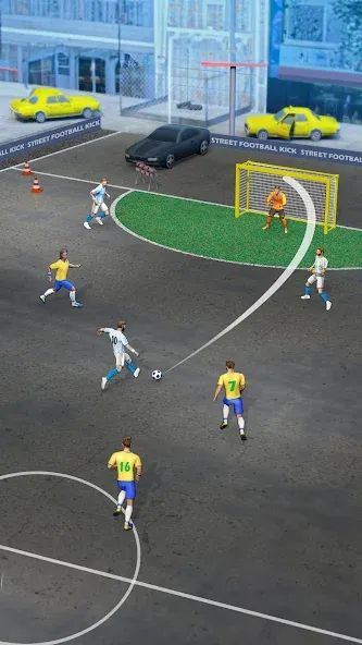Street Football Kick Games мод на Андроид: Безлимитные деньги и энергия — скриншот 3 Street Football Kick Games мод на Андроид: Безлимитные деньги и энергия — скриншот 3