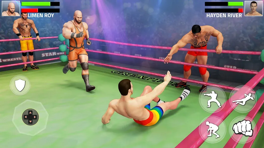 Tag Team Wrestling Game взломанный APK — Без рекламы и много денег — скриншот 1 Tag Team Wrestling Game взломанный APK — Без рекламы и много денег — скриншот 1