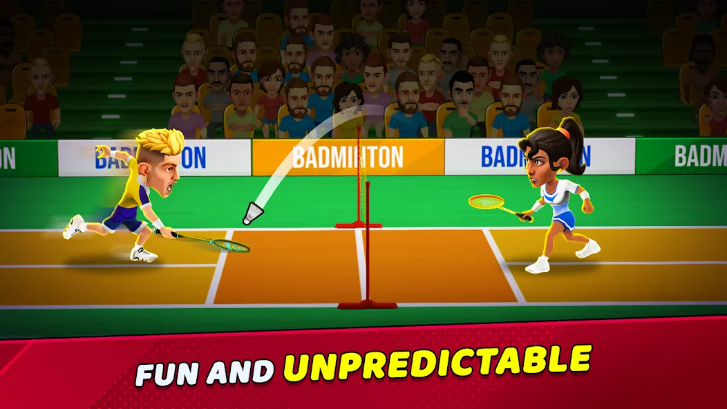 Badminton Clash 3D на телефон — скачать мод: Безлимитные деньги и энергия — скриншот 2