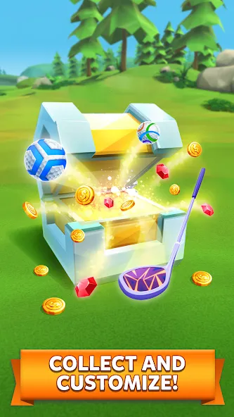Скачать Golf Battle на Андроид с модом — Безлимитные мячи и улучшенная точность — скриншот 5