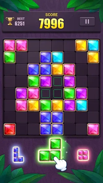 Block Puzzle: Jewel Blast Game — последняя версия с модом (Безлимитные подсказки и бонусы) — скриншот 2 Block Puzzle: Jewel Blast Game — последняя версия с модом (Безлимитные подсказки и бонусы) — скриншот 2