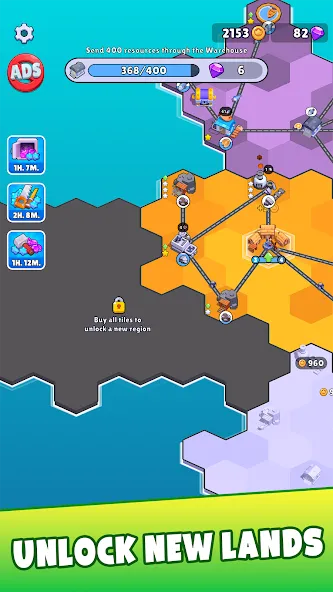 States Builder: Trade Empire MOD APK скачать на Андроид — Безлимитные деньги и ресурсы — скриншот 4
