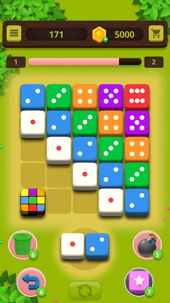 Мод Dice Craft - Merge Puzzle — Безлимитные монеты и усиленные кубики, скачать APK — скриншот 1 Мод Dice Craft - Merge Puzzle — Безлимитные монеты и усиленные кубики, скачать APK — скриншот 1