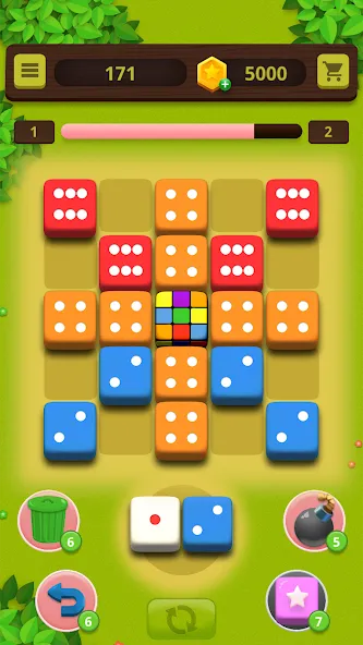 Мод Dice Craft - Merge Puzzle — Безлимитные монеты и усиленные кубики, скачать APK — скриншот 5 Мод Dice Craft - Merge Puzzle — Безлимитные монеты и усиленные кубики, скачать APK — скриншот 5