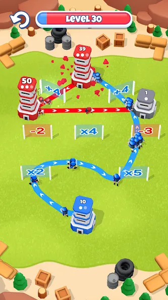 Tower War - Tactical Conquest взломанный APK — Безлимитные деньги и все уровни — скриншот 4 Tower War - Tactical Conquest взломанный APK — Безлимитные деньги и все уровни — скриншот 4