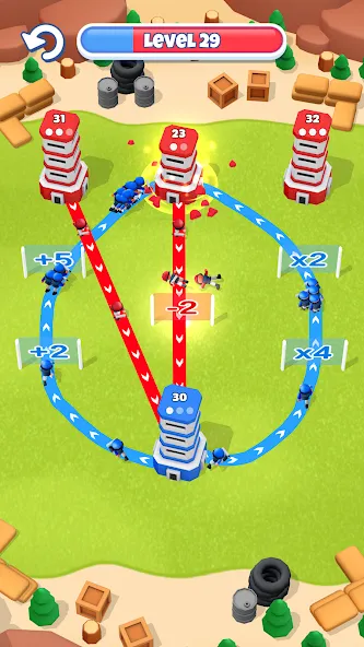 Tower War - Tactical Conquest взломанный APK — Безлимитные деньги и все уровни — скриншот 5 Tower War - Tactical Conquest взломанный APK — Безлимитные деньги и все уровни — скриншот 5