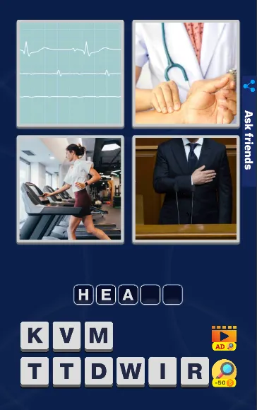Скачать 4 Pics 1 Word Quiz Game на Андроид с модом — Безлимитные подсказки и открыты все уровни — скриншот 2