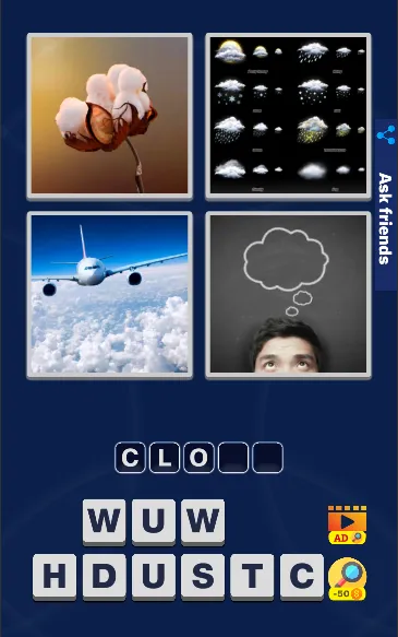 Скачать 4 Pics 1 Word Quiz Game на Андроид с модом — Безлимитные подсказки и открыты все уровни — скриншот 3