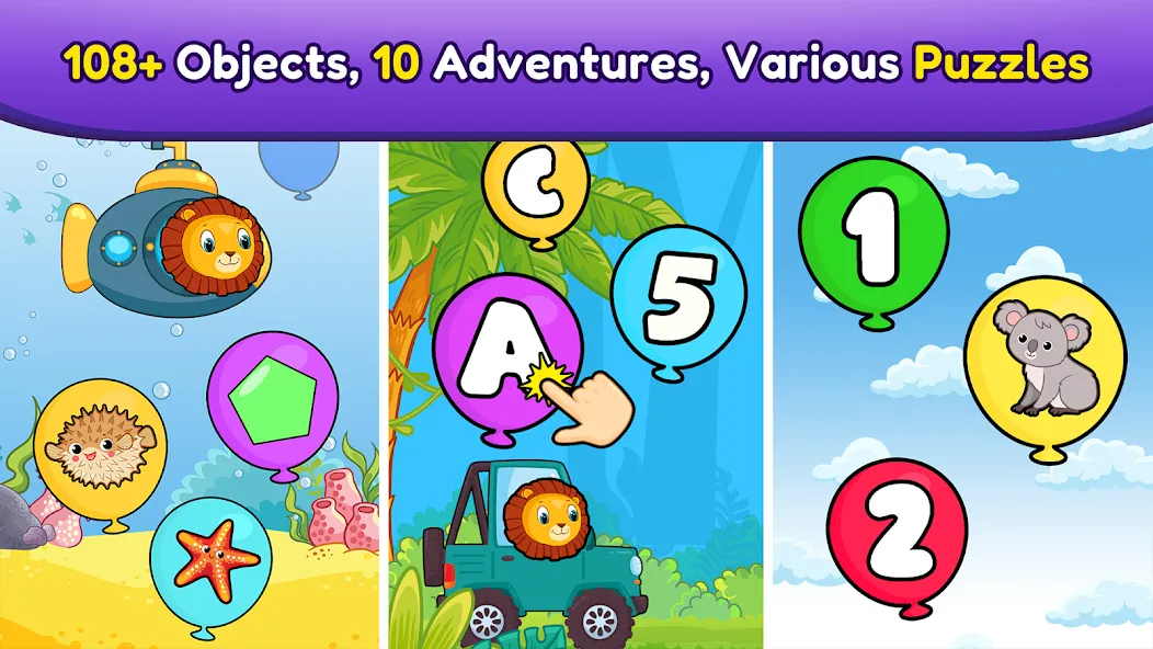 Balloon Pop Kids Learning Game взлом на Андроид — Все задания разблокированы и без рекламы — скриншот 5 Balloon Pop Kids Learning Game взлом на Андроид — Все задания разблокированы и без рекламы — скриншот 5