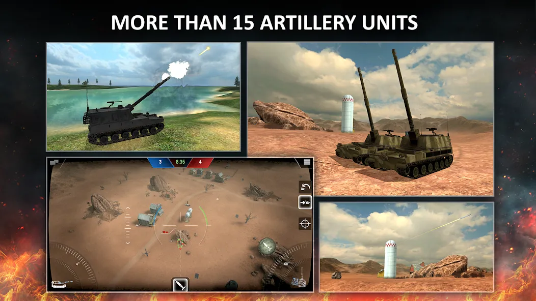 Скачать Tanktastic 3D tanks последней версии — Безлимитные деньги и боеприпасы — скриншот 3