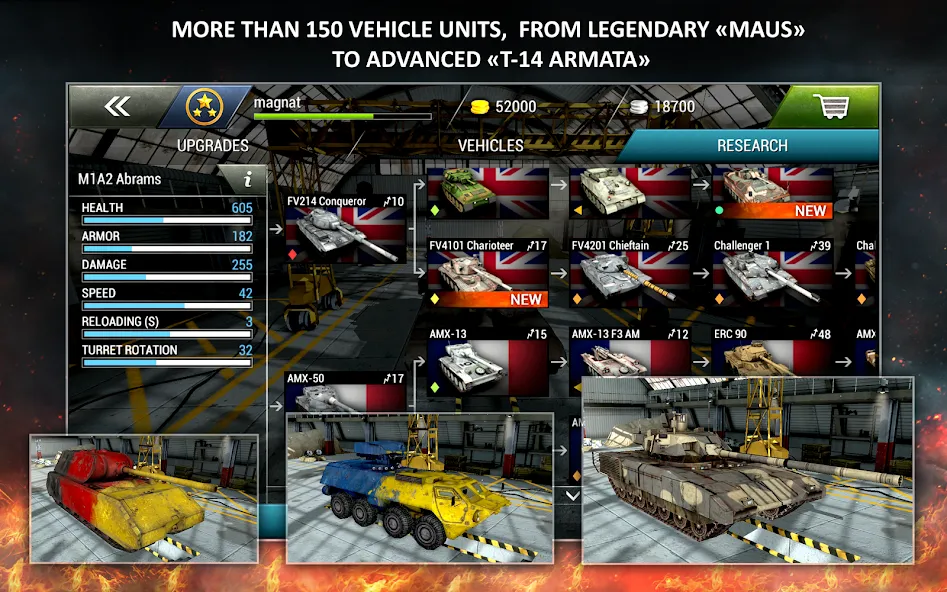 Скачать Tanktastic 3D tanks последней версии — Безлимитные деньги и боеприпасы — скриншот 4