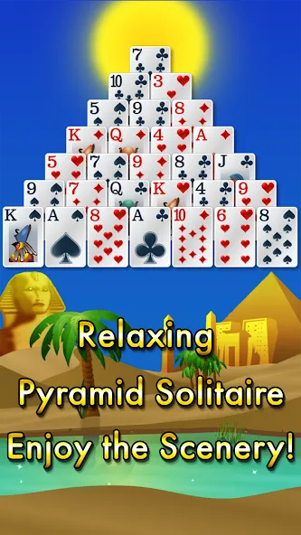 Скачать Pyramid Solitaire - Egypt последней версии — Безлимитные подсказки и отмены ходов — скриншот 1 Скачать Pyramid Solitaire - Egypt последней версии — Безлимитные подсказки и отмены ходов — скриншот 1