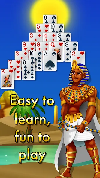 Скачать Pyramid Solitaire - Egypt последней версии — Безлимитные подсказки и отмены ходов — скриншот 3 Скачать Pyramid Solitaire - Egypt последней версии — Безлимитные подсказки и отмены ходов — скриншот 3