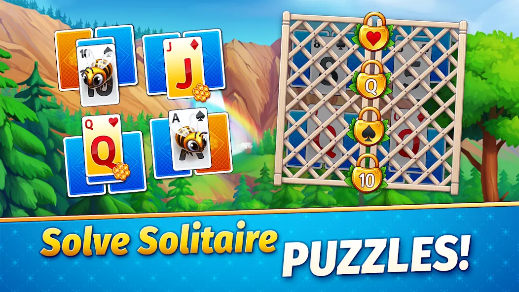 Solitaire Golden Prairies — взломанная версия, Безлимитные монеты и открыты все поля — скриншот 4 Solitaire Golden Prairies — взломанная версия, Безлимитные монеты и открыты все поля — скриншот 4