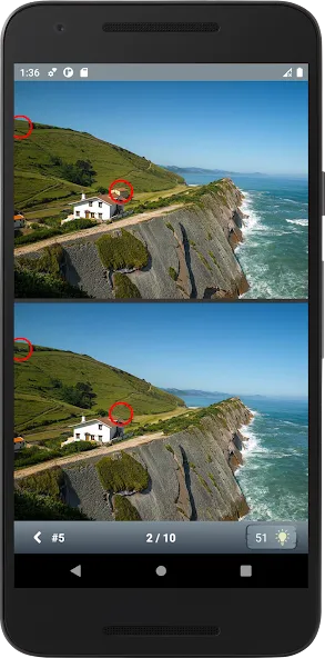 Скачать взлом Find 10 differences — Подсказки и все уровни открыты — скриншот 2 Скачать взлом Find 10 differences — Подсказки и все уровни открыты — скриншот 2