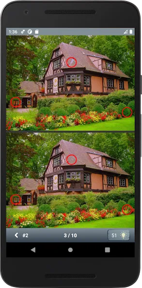 Скачать взлом Find 10 differences — Подсказки и все уровни открыты — скриншот 3 Скачать взлом Find 10 differences — Подсказки и все уровни открыты — скриншот 3