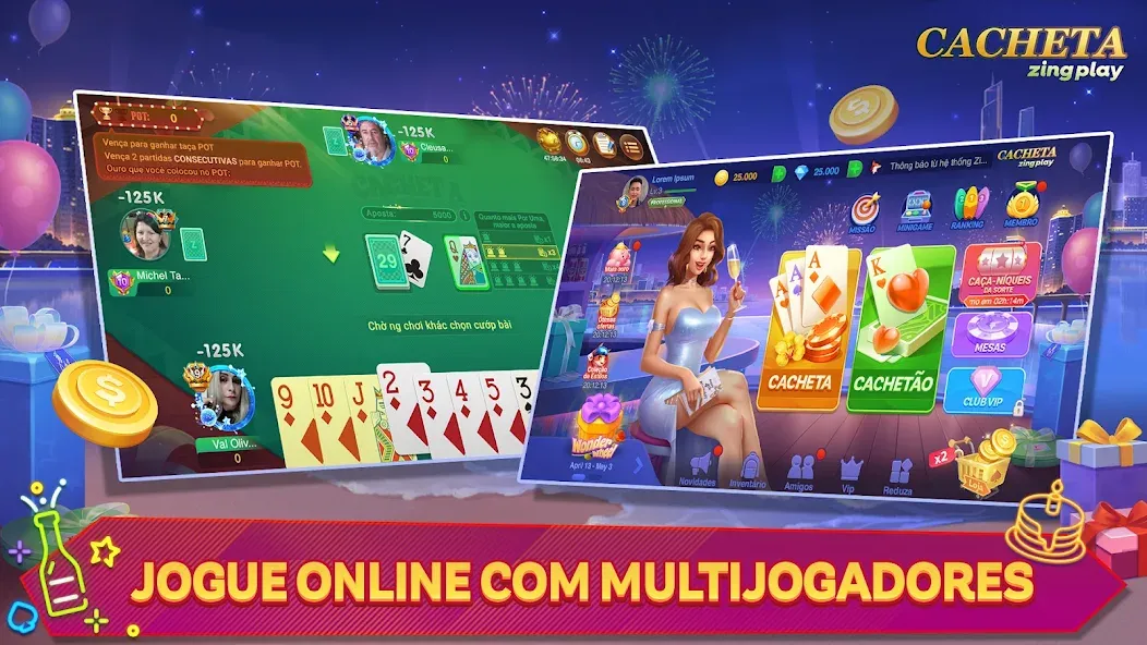 Скачать Cacheta - Pife - Jogo online Mod APK — Dinheiro ilimitado e cartas desbloqueadas — скриншот 1