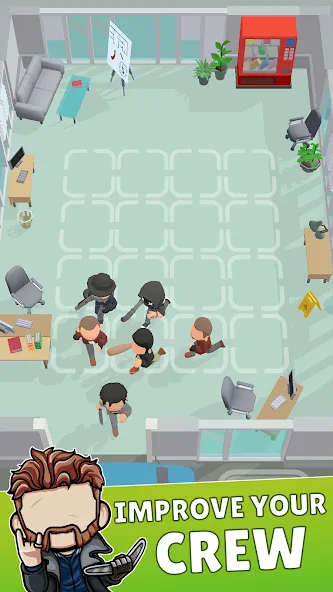 Скачать Merge Gangster Heist vs Police Mod APK — Безлимитные деньги и оружие — скриншот 2